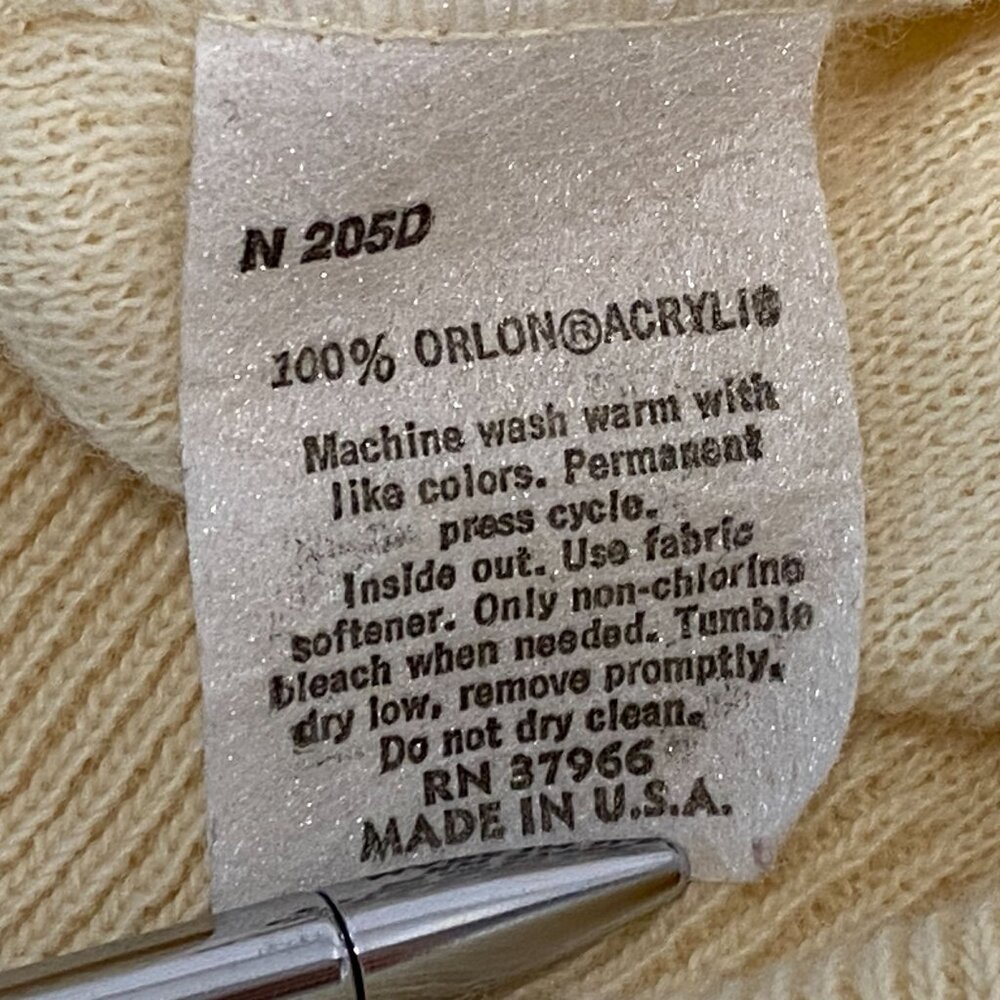 Vintage Andhurst V Neck Sweater Vest Mens XL Orlon Acrylic Pullover Made USA - Picture 4 of 5